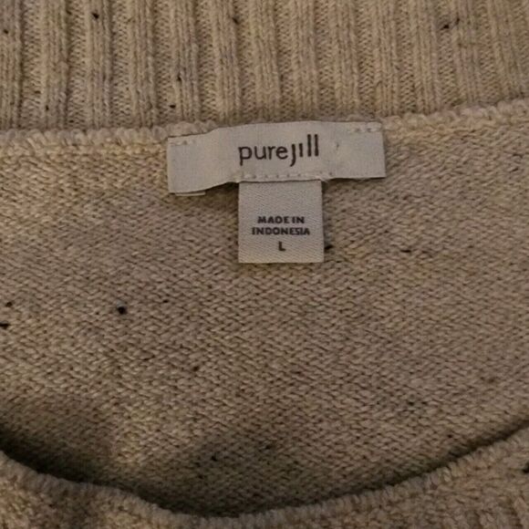 J Jill Pure Jill Pima Cotton Lightweight Sweater Womens Size Large Super Soft - Picture 4 of 8